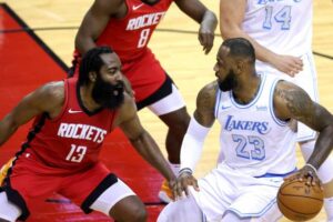 Grand jeu en NBA!  Les Lakers, avec un LeBron James, ont battu Houston de James Harden