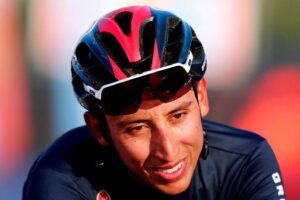 Egan Bernal et Rigoberto Urán sont à nouveau sauvés d&rsquo;une chute dans la deuxième étape de l&rsquo;Estrella de Bességes