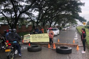 Blocus sur la route de Cali