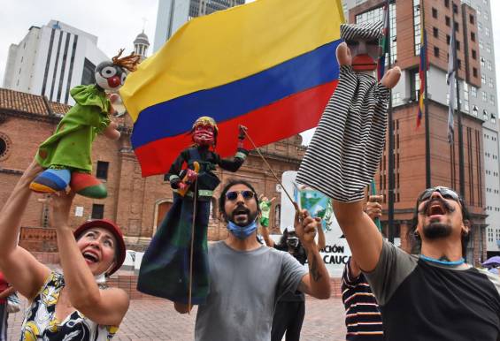 Protestation des artistes de Cali