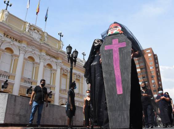 Protestation des artistes de Cali