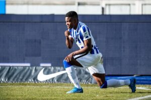 But de Jhon Córdoba lors de la victoire du Hertha Berlin contre le Bayer Leverkusen