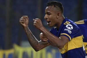 But de Sebastián Villa lors des débuts victorieux de Boca Juniors en Coupe d&rsquo;Argentine