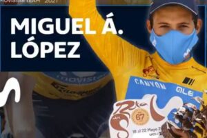 Du bon pied!  Miguel Ángel López a remporté son premier succès avec Movistar en remportant la Vuelta a Andalucía