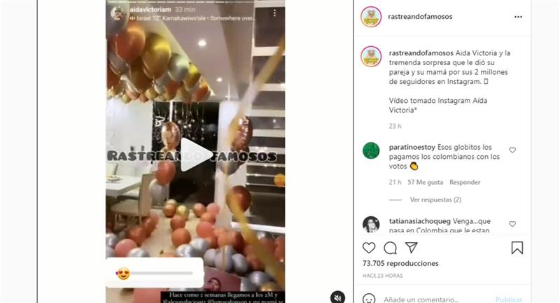 Cliquez pour voir la vidéo.  Photo : Instagram