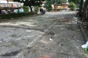 Ce sont les barrages routiers à Cali ce samedi