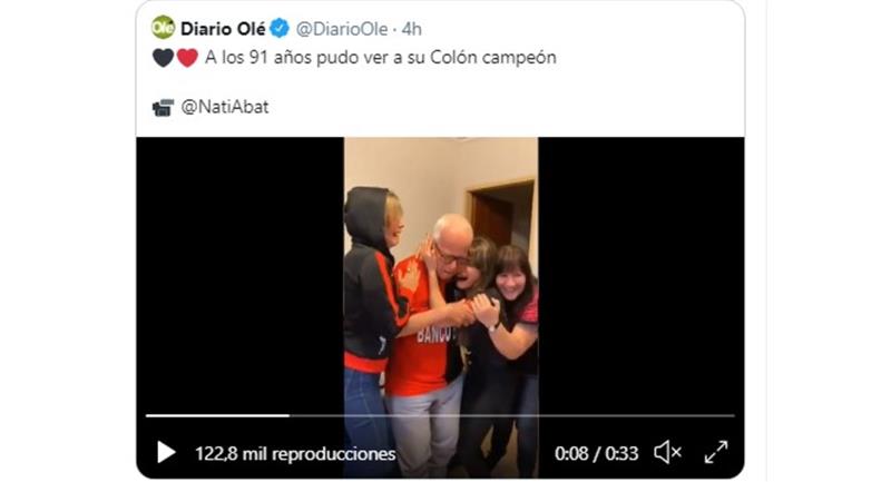 Photo : Twitter @DiarioOle