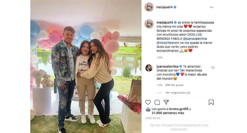 Capture d'écran.  Photo : Instagram @ marjajua14.