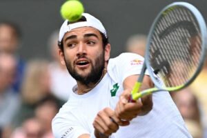 L&rsquo;Italien Matteo Berrettini en finale de Wimbledon après avoir battu le Polonais Hurkacz
