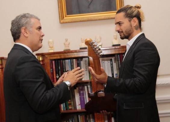 Maluma et le président Iván Duque 2