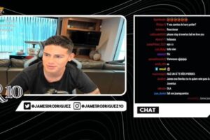 Via sa chaîne Twicht, James Rodríguez a déclaré qu&rsquo;il était isolé par un contact positif