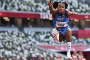 Evelis Aguilar a terminé les quatre premiers tests de l&rsquo;heptathlon olympique
