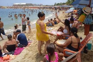 Les plages des Caraïbes brillaient à pleine capacité malgré le mauvais temps