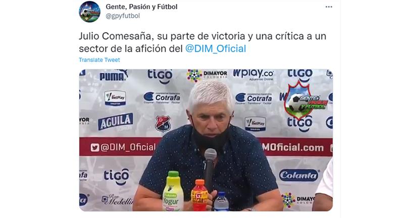 Photo : Twitter La passion des gens et le football