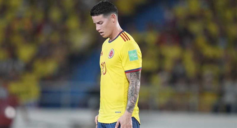 James Rodríguez pourrait manquer le match contre l'Argentine.  Photo : AP
