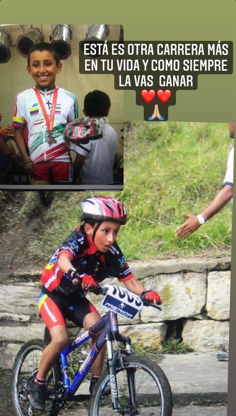Egan Bernal enfant.  Photo: Instagram Marina GomezV