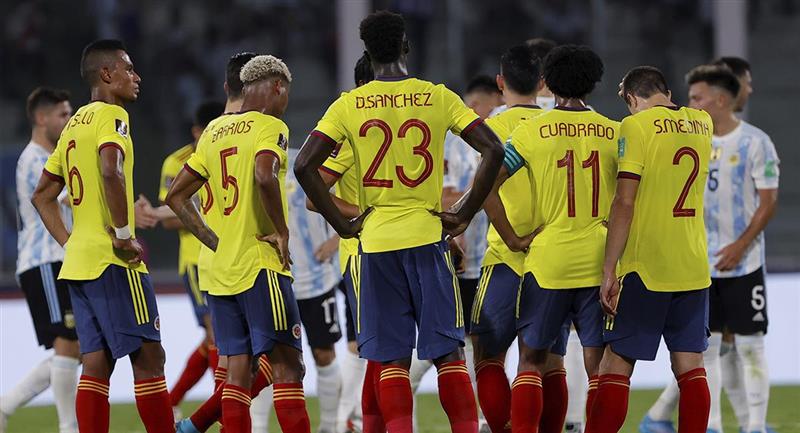 L'attaquant colombien a déclaré qu'il n'y avait pas eu de combat dans l'équipe nationale.  Photo: EFE