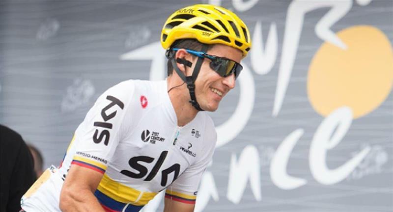 Le Colombien dans le Tour de France en 2017. Photo : Instagram Sergio Luis Henao