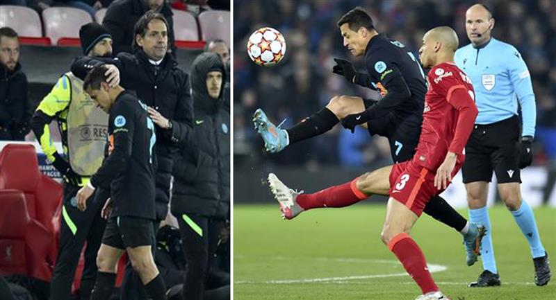 Expulsion d'Alexis Sánchez.  Photo: EFE
