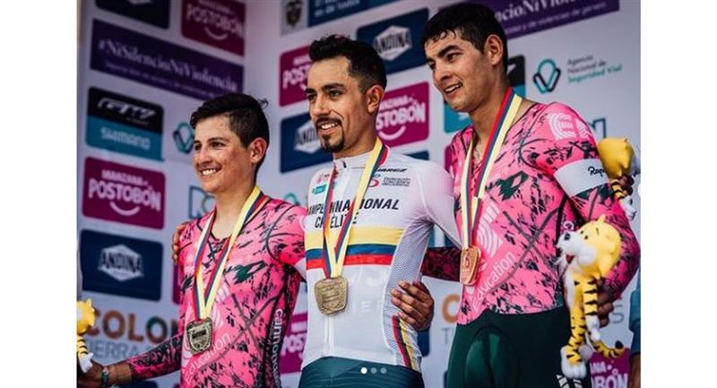 Dani Martínez a montré d'excellentes performances dans l'équipe Ineos.  Photo: InstagramDaniel Felipe Martinez