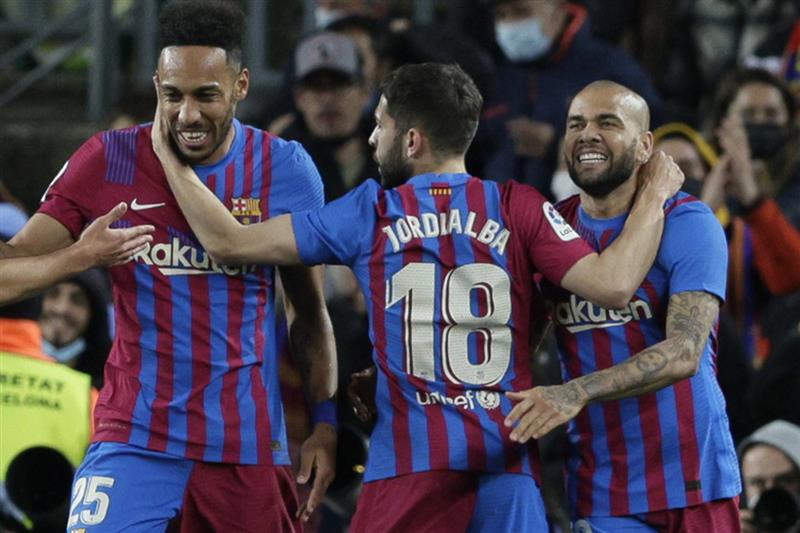 Aubameyang a marqué Barcelone.  Photo: EFE