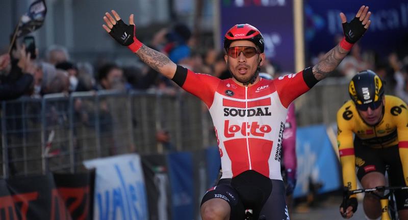 Caleb Ewan a été couronné dans la troisième étape.  Photo: Twitter Adriatique tyrrhénienne