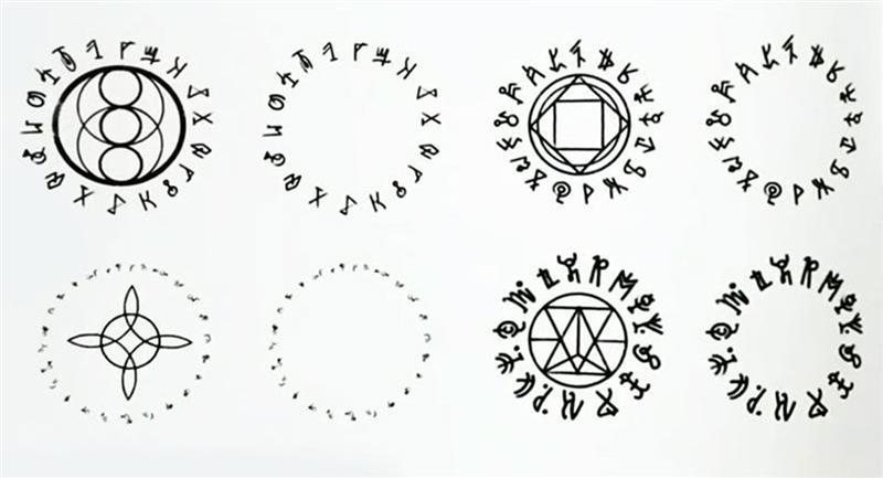 C'est ainsi que les arts conceptuels des runes de "WandaVision".  Photo : Twitter @MCU_Direct