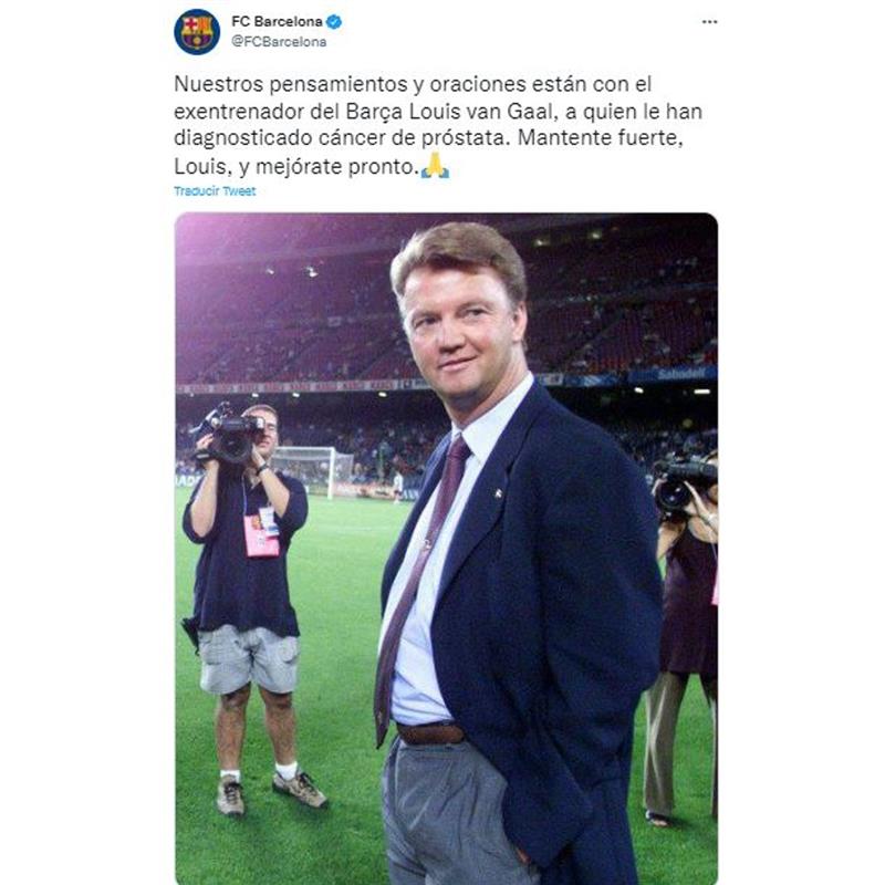 Barcelone a envoyé un message de force à l'entraîneur néerlandais.  Photo: Twitter Barcelone