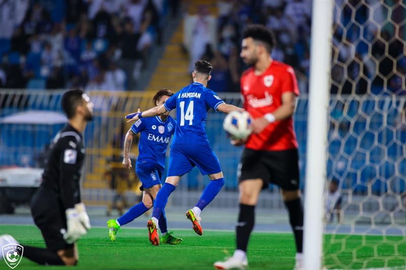 But d'Al Hilal Riyad pour Al Rayyan.  Photo : Twitter @Alhilal_FC