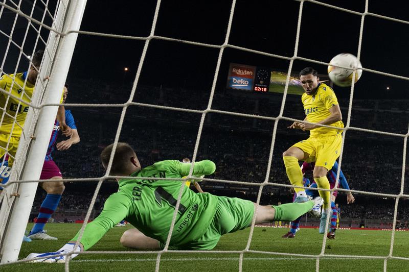 But de Cadix contre Barcelone.  Photo: EFE