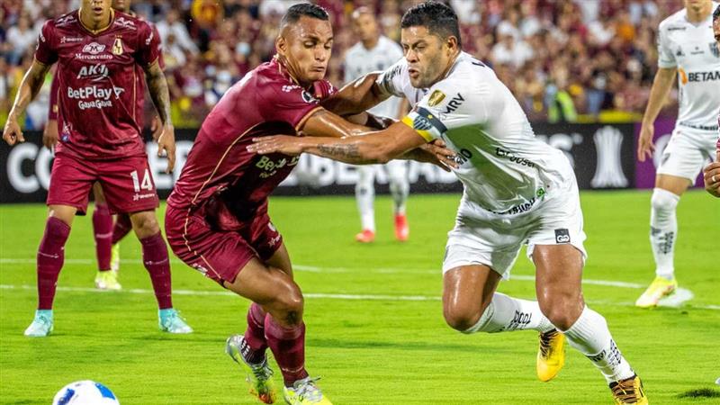 Sports Tolima contre Athletico Mineiro.  Photo: Conmebol