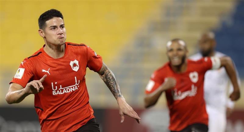 L'entraîneur d'Al-Rayyan a déclaré que James était blessé.  Photo: TwitterJames Rodriguez