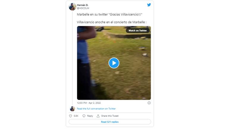 Cliquez pour regarder la vidéo.  Photo : Twitter