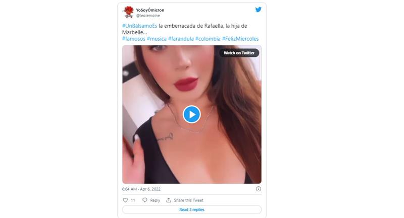 Cliquez pour regarder la vidéo.  Photo : Twitter