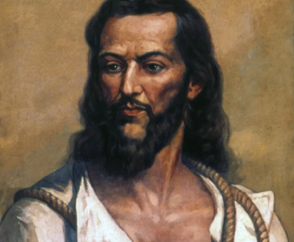 Portrait de Joaquim José da Silva Xavier - Tiradentes.  Oscar Pereira da Silva, 1922. Collection du Museu Paulista à l'USP.  Image : Wikimédia Commons.