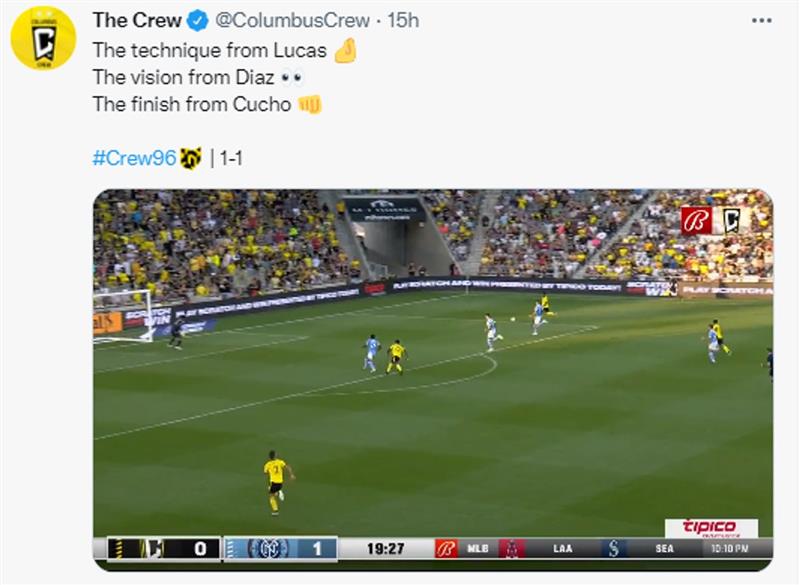 Capturez Twitter.  Photo : Twitter @ColumbusCrew