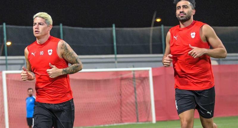 James se remet d'une blessure musculaire.  Photo: Twitter Al-Rayyan