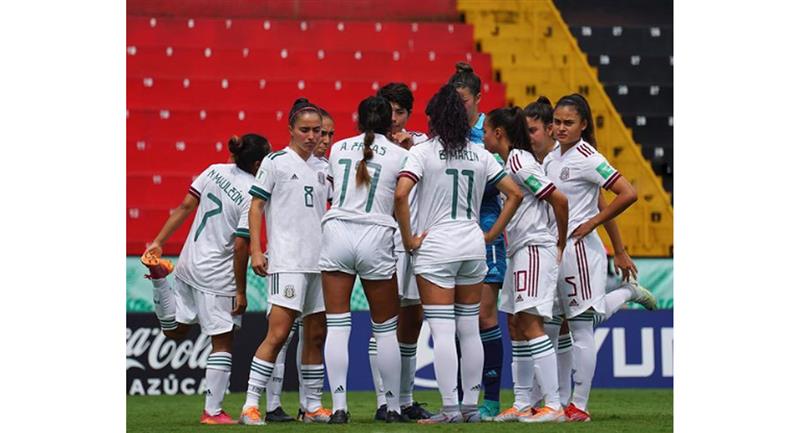 Le Mexique pour le Groupe B, se situe en troisième position du classement.  Photo: Instagram miseleccionfem