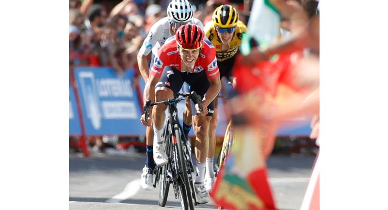 Le Belge est sur le point d'être sacré champion de la Vuelta a España.  Photo: EFE Javier Lizon