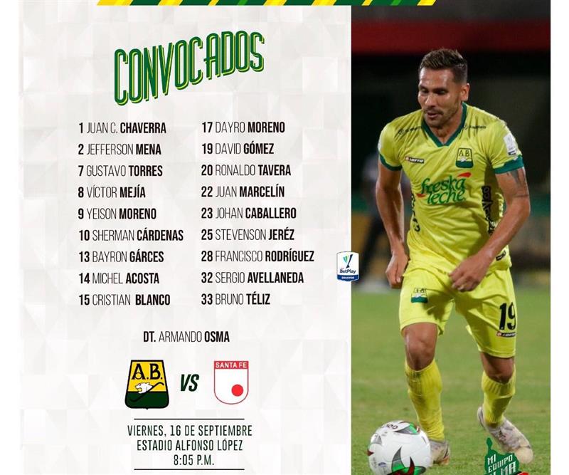 Bucaramanga veut faire respecter son domicile face à Santa Fe. Photo : Twitter Atlético Bucaramanga