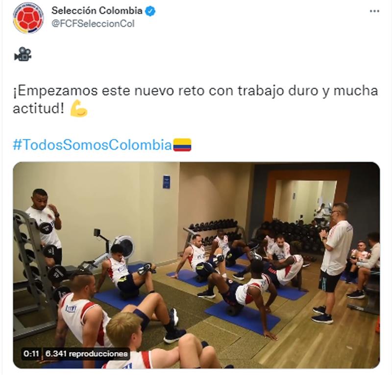 Capturez Twitter.  Photo : Twitter @FCFSeleccionCol