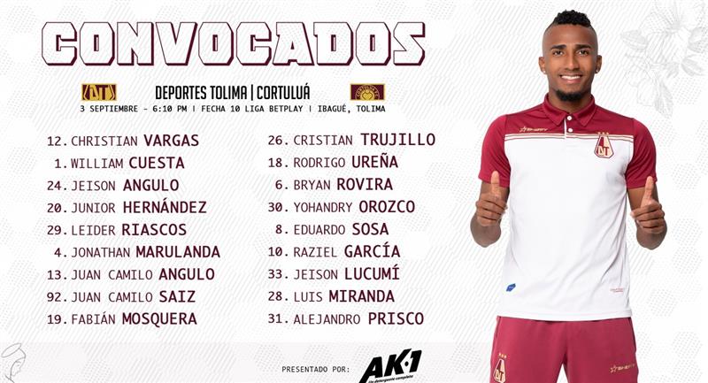 Tolima veut couper sa séquence de 7 matchs sans victoire en championnat.  Photo: Twitter Sport Tolima