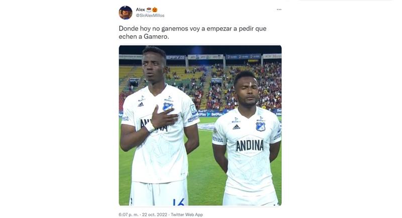 Dans les réseaux, ils commencent à demander le départ de Gamero.  Photo: TwitterSirALexMillos