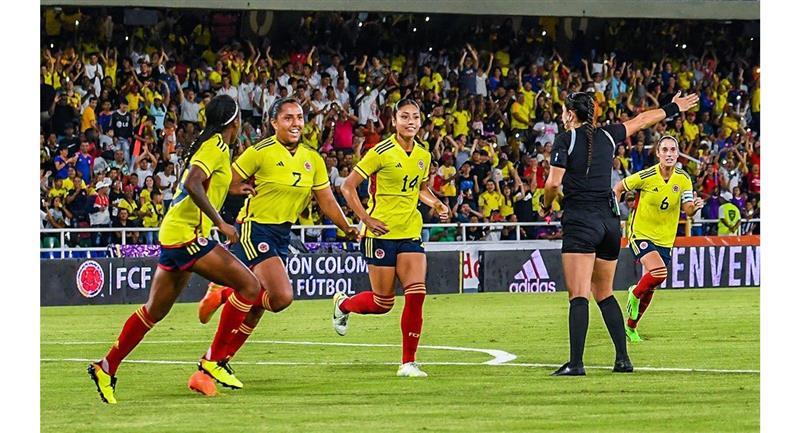 La Colombie a battu le Paraguay lors de matches amicaux.  Photo : Twitter @FCFSeleccionCol