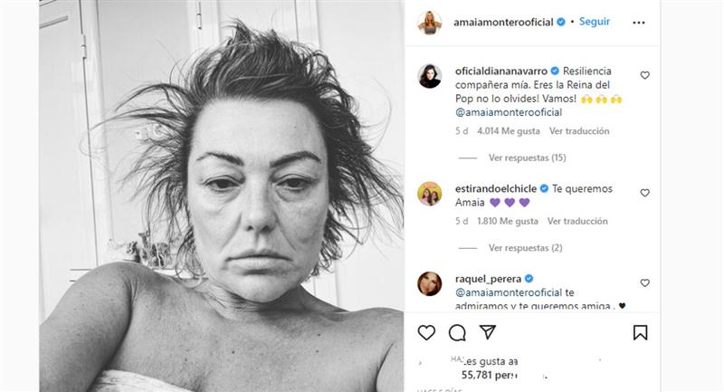 La photo inquiétante d'Amaia Montero.  Photo : Instagram @amaiamonterooficial
