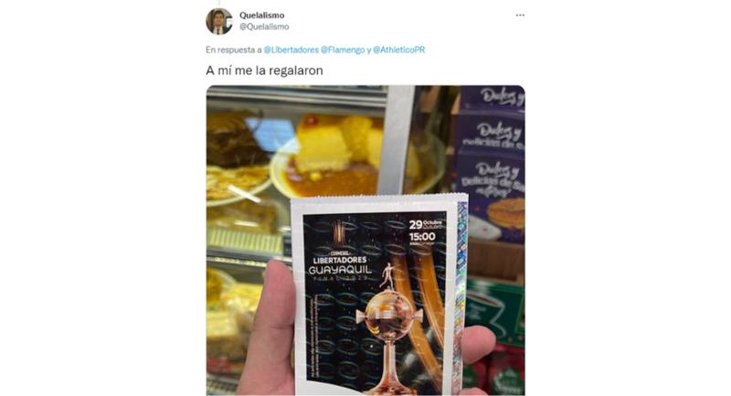 Certains fans ont reçu leur inscription, gratuitement.  Photo: Twitter Quelalismo