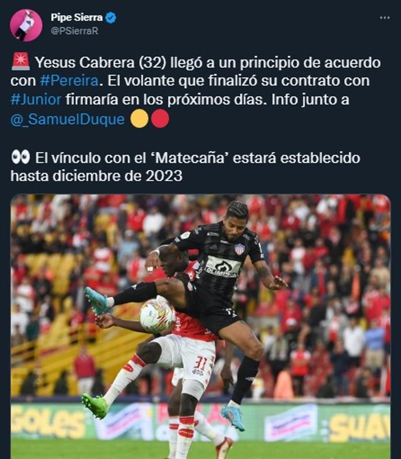 Capturez Twitter.  Photo : Twitter @PSierraR