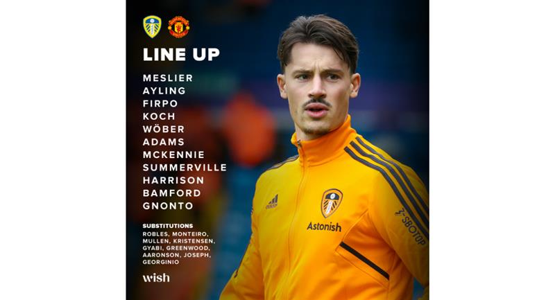 Le onze de Michael Skubala.  Photo : Facebook Leeds United