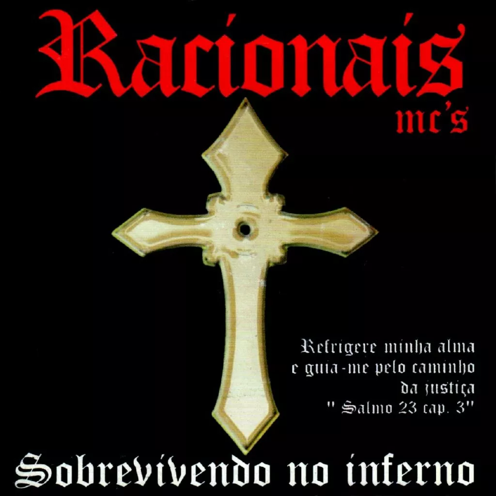 Couverture de l'album "Survivre en enfer" du groupe Racionais MC's