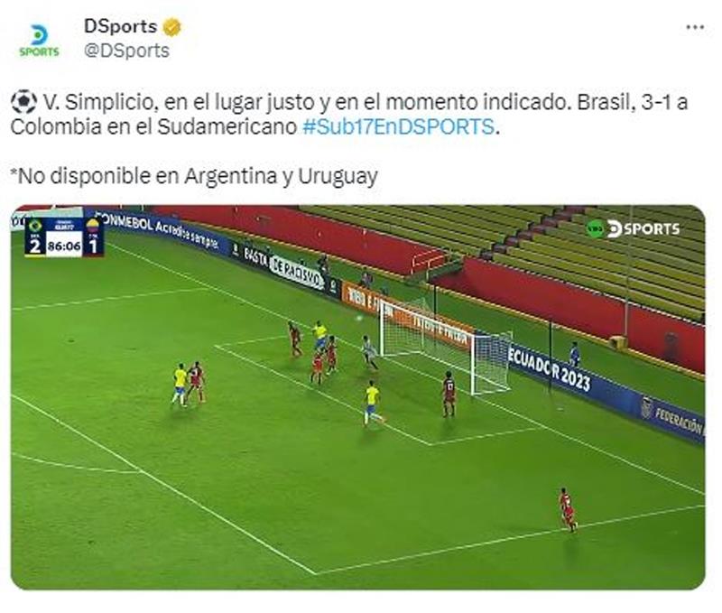 Capturez Twitter.  Photo : Twitter @DSports